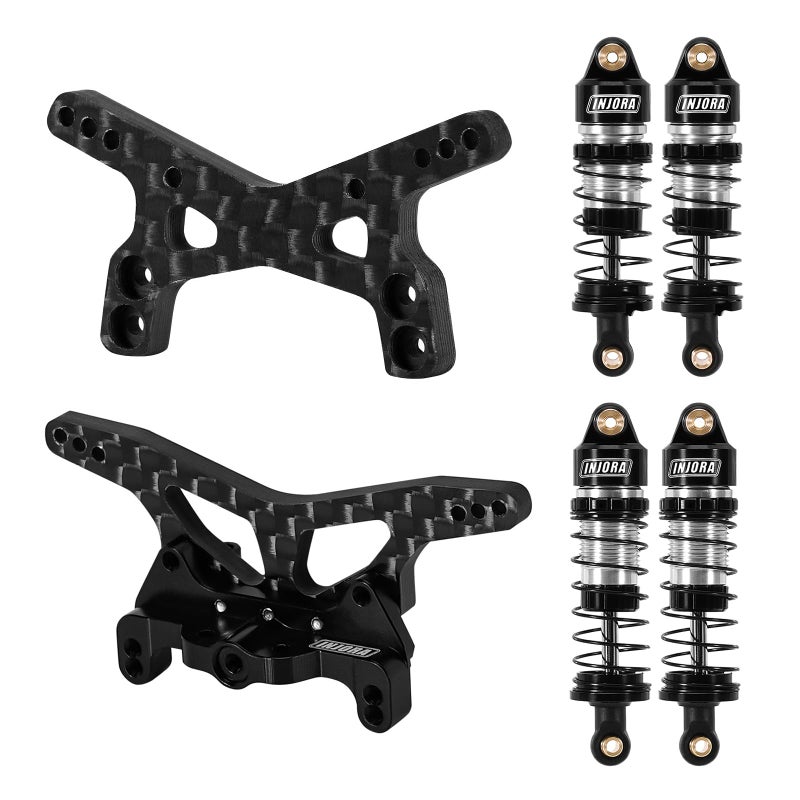 Generic INJORA Carbon Shock Towers with Mount and Aluminum Oil Shocks for Buggy Losi Micro-B/Micro-T  - Image 1