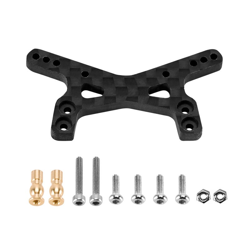 Generic INJORA Carbon Shock Towers with Mount and Aluminum Oil Shocks for Buggy Losi Micro-B/Micro-T  - Image 2