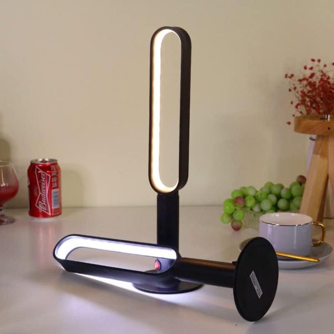 BLACK METAL BODY TABLE LED LAMP DESK LIGHT LAMP WARM EYECARE DESIGNER DIMMABLE NIGHT LAMP BESIDE BEDROOM LAMPSTUDY TABLEDINNER LAMP