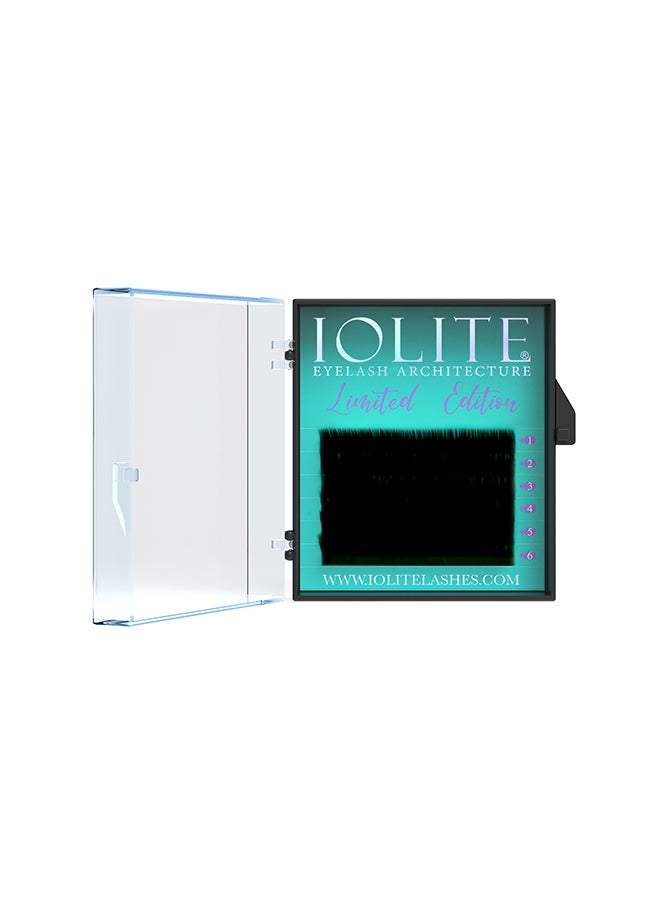 IOLITE Colored Classic Lashes Eyelashes Ombre Limited Edition Straight 01T, 10Mm