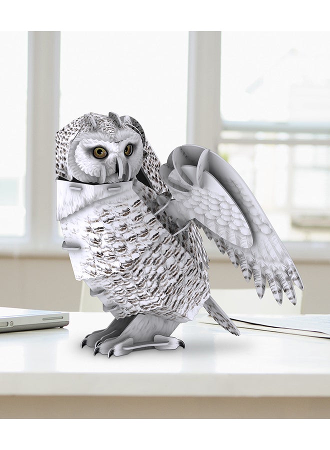 CubicFun National Geographic 3D Puzzle Snowy Owl 62 Pieces - Wild And Endangered Animals, For 8 Years+ - Image 5