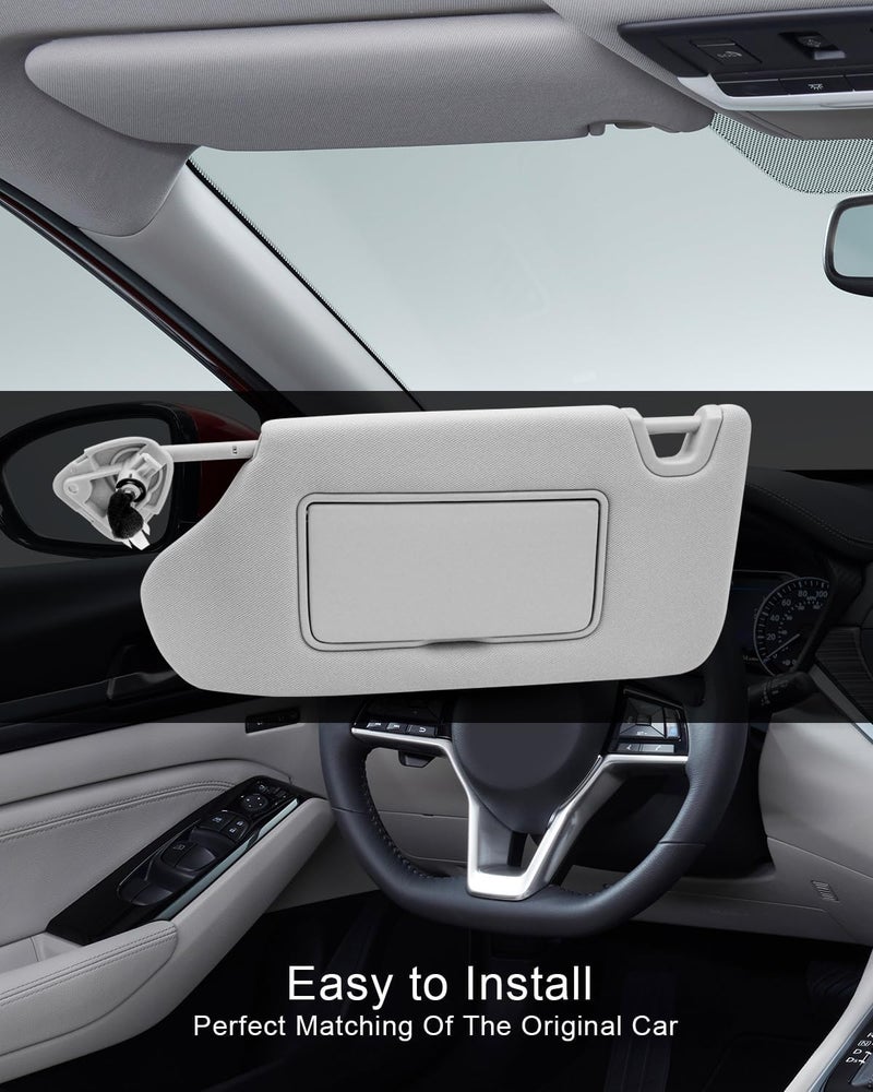 ULZOZN Left Driver Side Sun Visor with Light for Nissan Maxima - Image 5