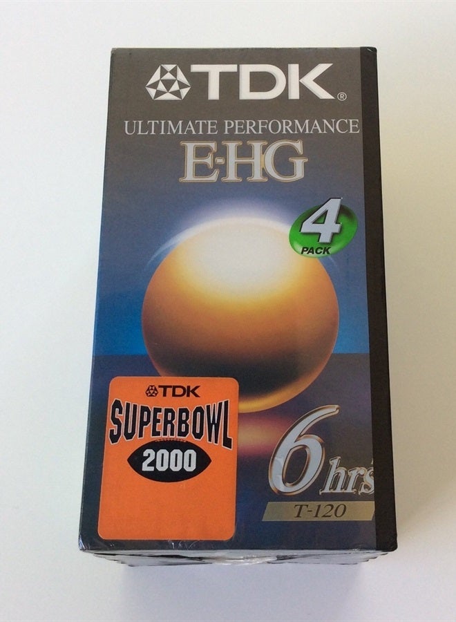 أشرطة فيديو T-120 E-HG للأداء النهائي (عبوة 4)