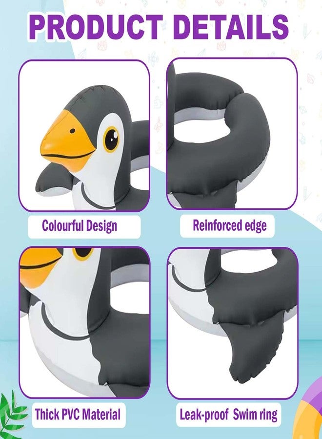 Wizme Cartoon Swimming Ring | Swim Tube for Kids Swimming Learing Ring for Girls and Boys Swimming Tube Inflatable Swim Ring - Image 4