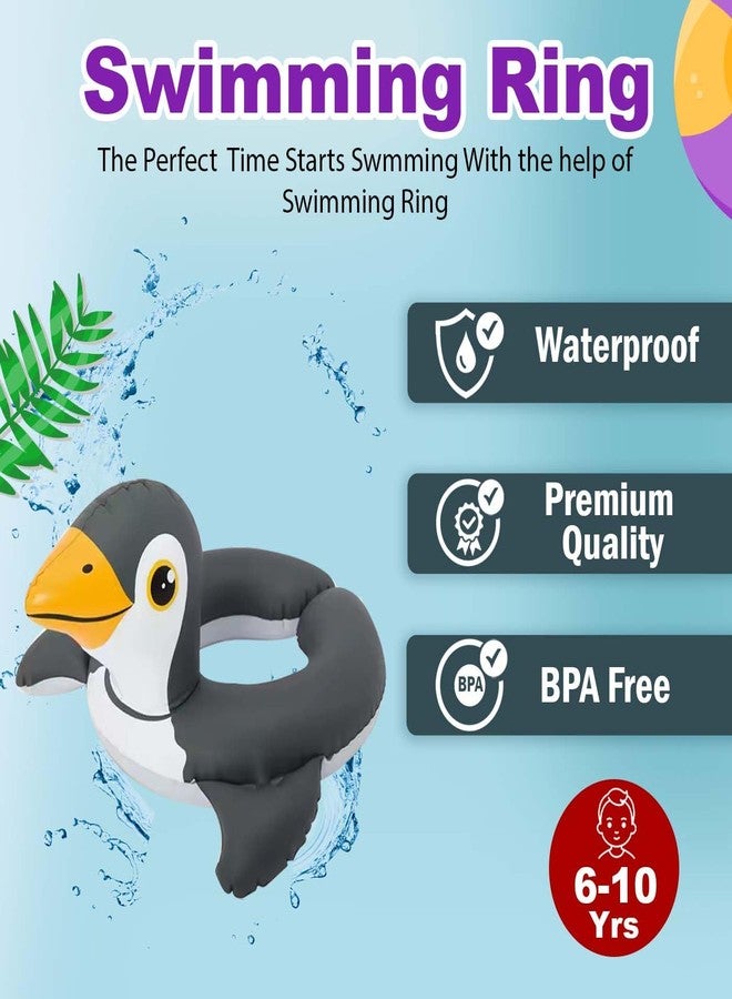 Wizme Cartoon Swimming Ring | Swim Tube for Kids Swimming Learing Ring for Girls and Boys Swimming Tube Inflatable Swim Ring - Image 5