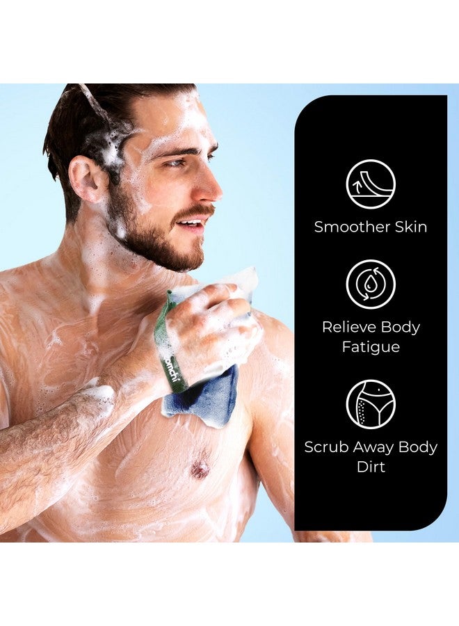 zomchi ZOMCHI 2 Pieces Soap Bags for Soap Bars with Different Roughness, Exfoliating Soap Saver Bags, Soap Pouch for Body Wash (Blue) - Image 4