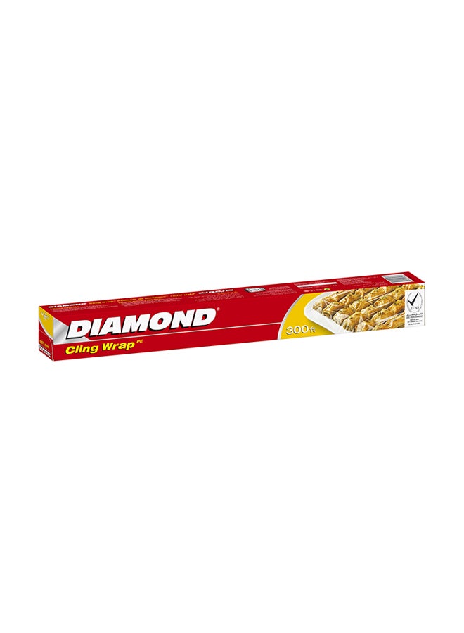 Diamond Cling Wrap Clear 300feet - Image 1