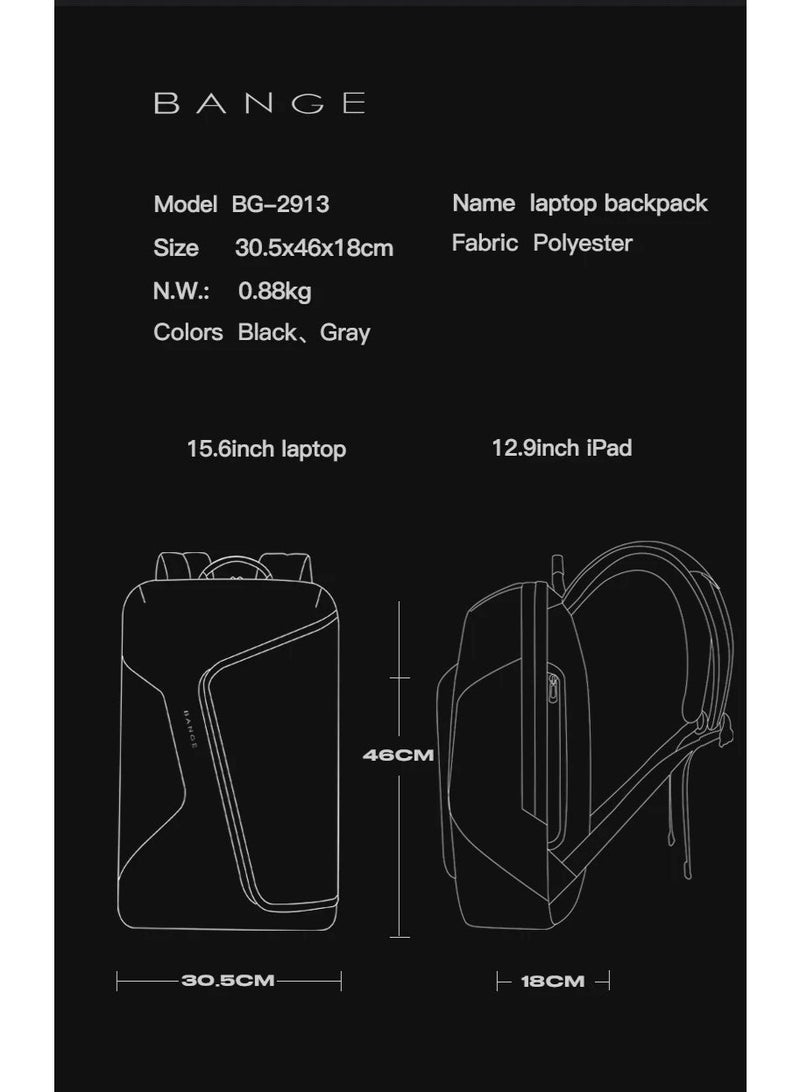 Bange 2913 Boominz Laptop Backpack for 15.6 or 16 inch Laptop - Image 3