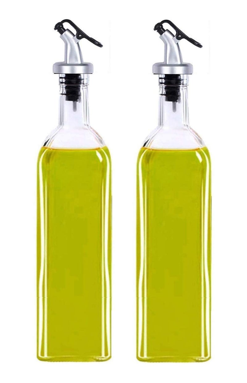 Avora Oil Dispenser for Kitchen 1 Litre Glass - Clear, 1000 ml, Pack of 2 (Clear) - Image 3