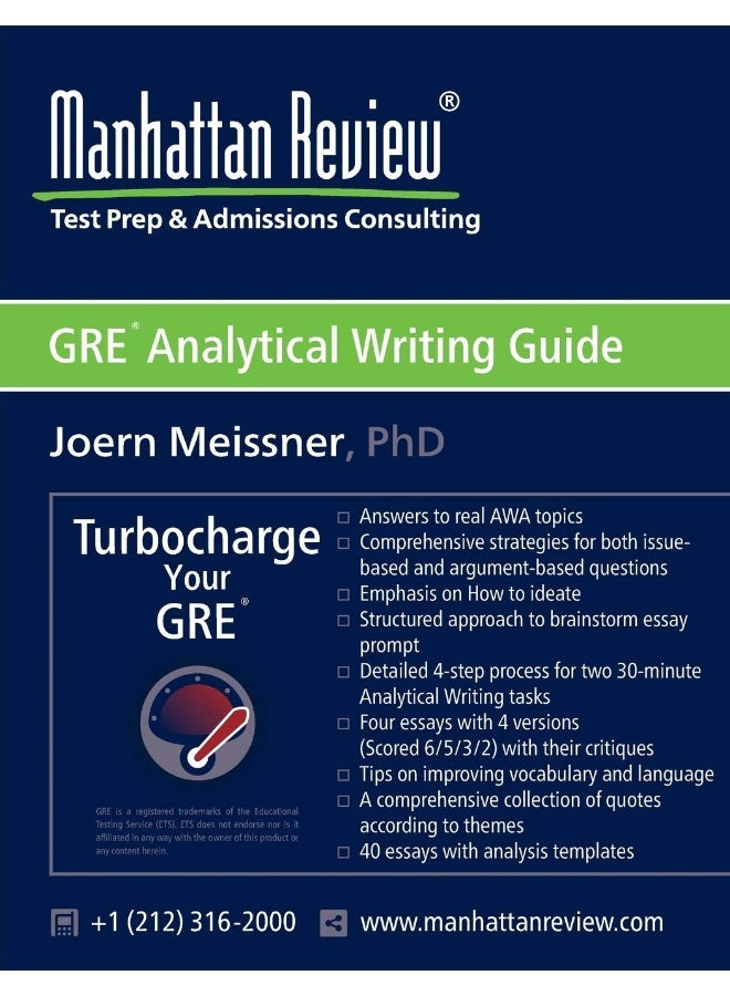 Manhattan Review GRE Analytical Writing Guide: Answers to Real AWA Topics - Image 1