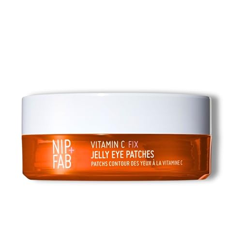 Nip+Fab Vitamin C Fix Jelly Eye Patches, 20 Pairs, Brightening Hydro Gel for Under-Eyes with 3 stable forms of Vitamin C - Image 1