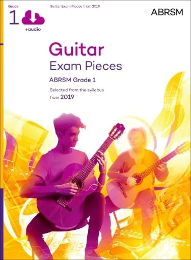 قطع امتحان الجيتار من 2019 ABRSM الصف 1 مع قرص مضغوط مختارة من المنهج بدءًا من 2019 بواسطة ABRSM غلاف ورقي
