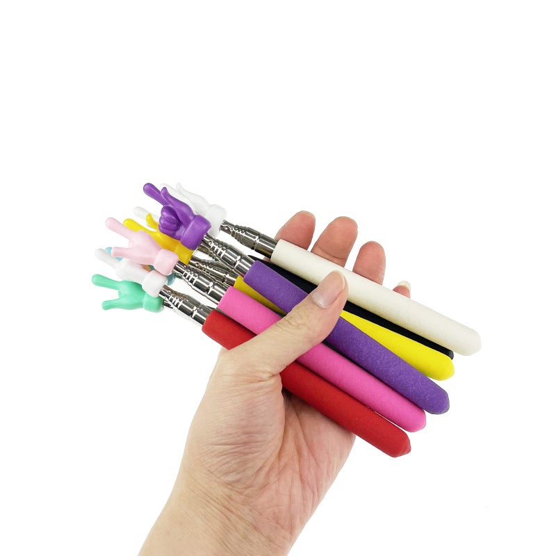 Miokun 8 Pieces Telescopic Teacher Pointer Finger Pointer Stick for Teachers Coach Presenter, Extends to 21.7 Inches (8 Colors) - Image 5