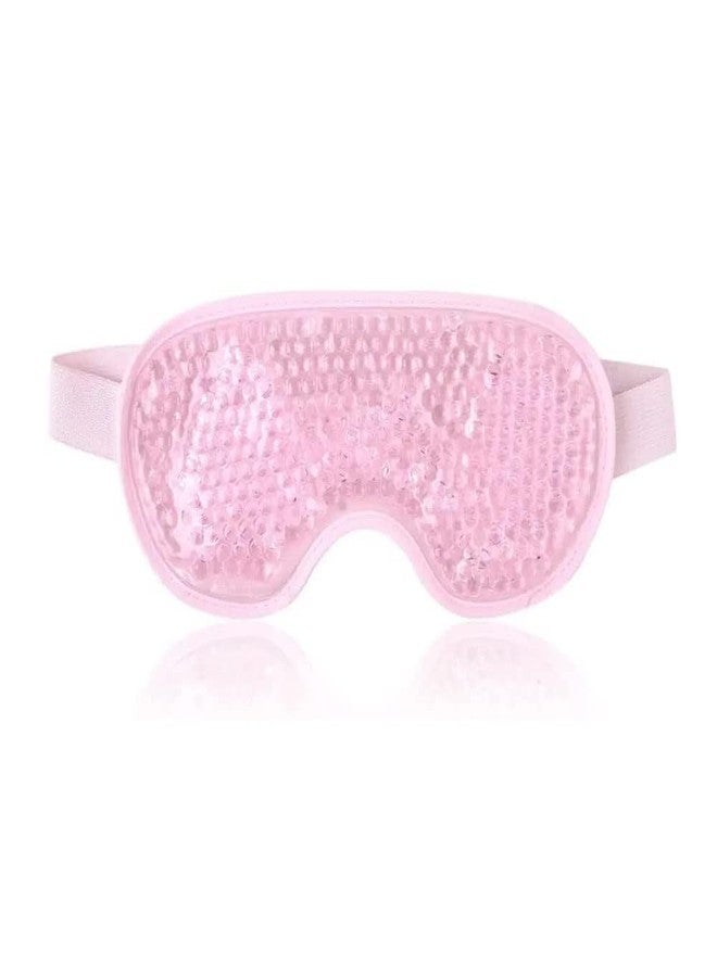 Swejos Cold Face Eye Masks Ice Face Mask Hot Cold Compress Dark Circles, Puffiness, Migraines, Headache, Stress, Redness, Cooling Face Masks for Women Man, Skin Care (Pink) - Image 1