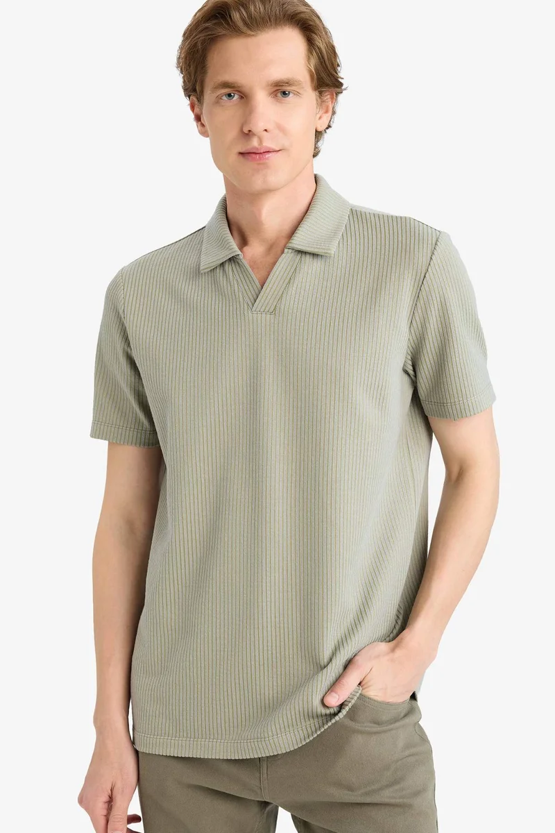 Defacto Regular Fit Short Sleeve Polo T-Shirt