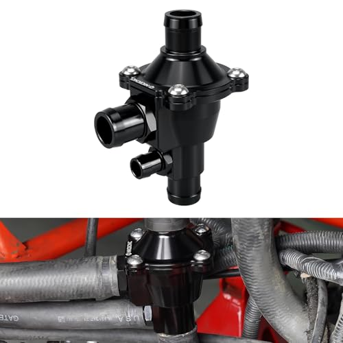 NICECNC Aluminum Detachable Thermostats Upgraded Compatible with Can Am Trail 1000 800R Traxter T HD8 HD10 Maverick X3 Turbo 2018 Black - Image 1