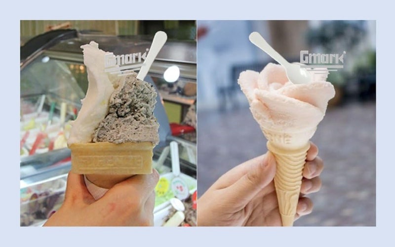 Gmark Extra Sturdy, 400pc 3" Taster Plastic Mini Ice Cream Dessert Spoons BPA FREE White 1 Box Set GM1002A - Image 4