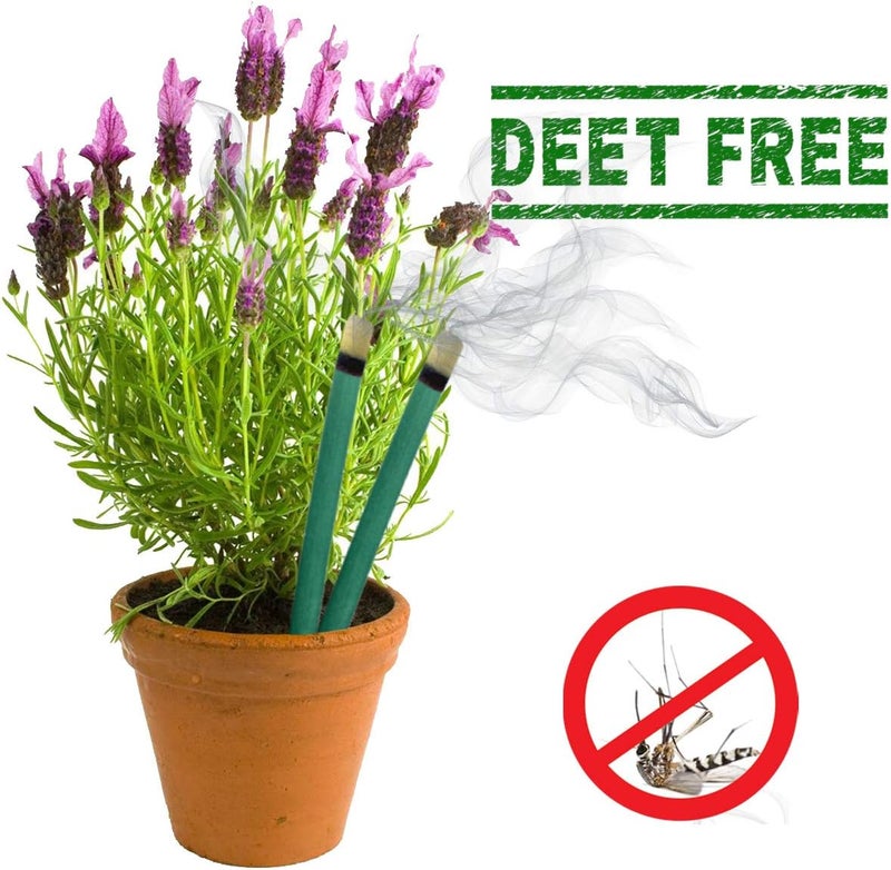 W4W Mosquito Repellent Sticks Extra-Thick - Outdoor Use Reaches Up to 10-12 feet - Each Stick Burns for Hours - (Three Pack Contains 15 Repellents) - Image 3