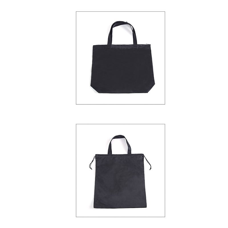 2pcs Polyester Shopping Bag Portable Drawstring Bag Dirt-resistant Folding Storage Pouch for Home Outdoor - Image 4
