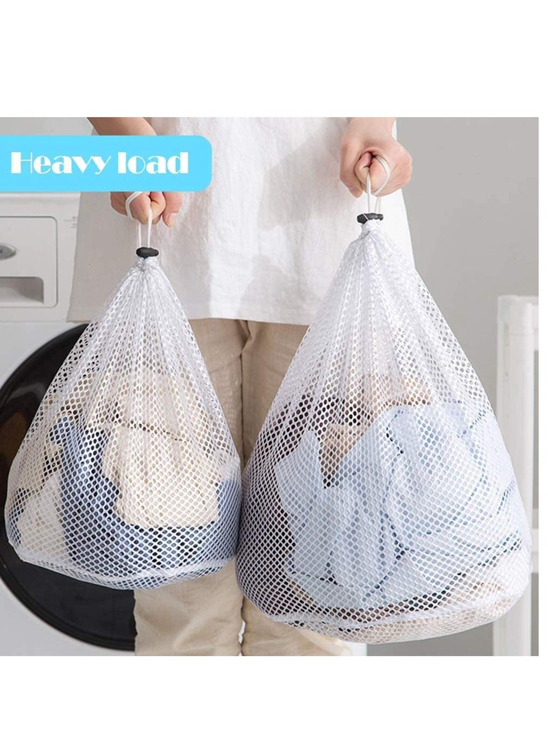 Mesh Laundry Bag aundry for Washing Machine Drawstring Bag Delicate Clothes Travel Delicates Hosiery Underwear Bra Lingerie Baby Cloths Toy Storage 3pack - Image 5