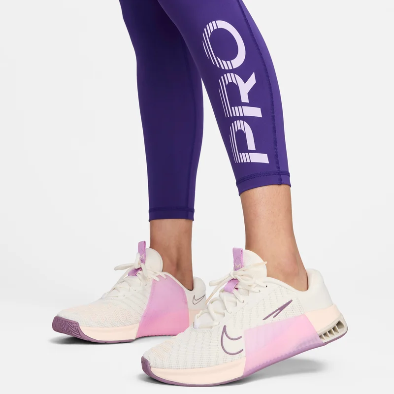 Nike Women's Pro Mid-Rise Graphic Leggings
