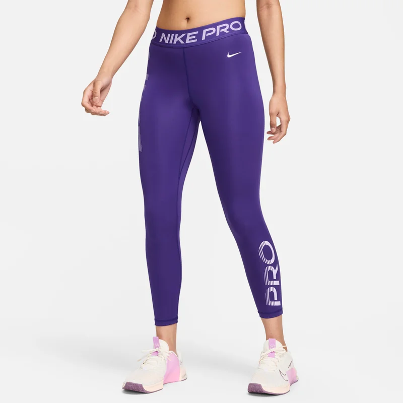 Nike Women's Pro Mid-Rise Graphic Leggings