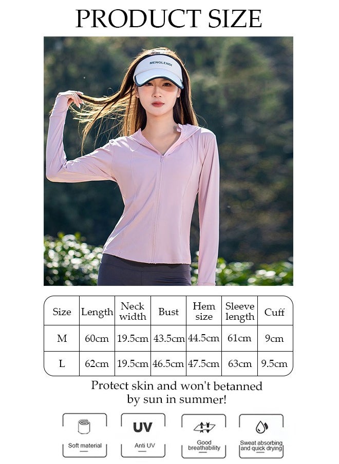 DUNISO - Lightweight Sun Protection Clothing For Women, UPF 50+ Long Sleeve Sun Protection Hoodie Shirt, Long Sleeve Ice Silk Hoodie Shirts for Outdoor Climbing Hiking - Image 1