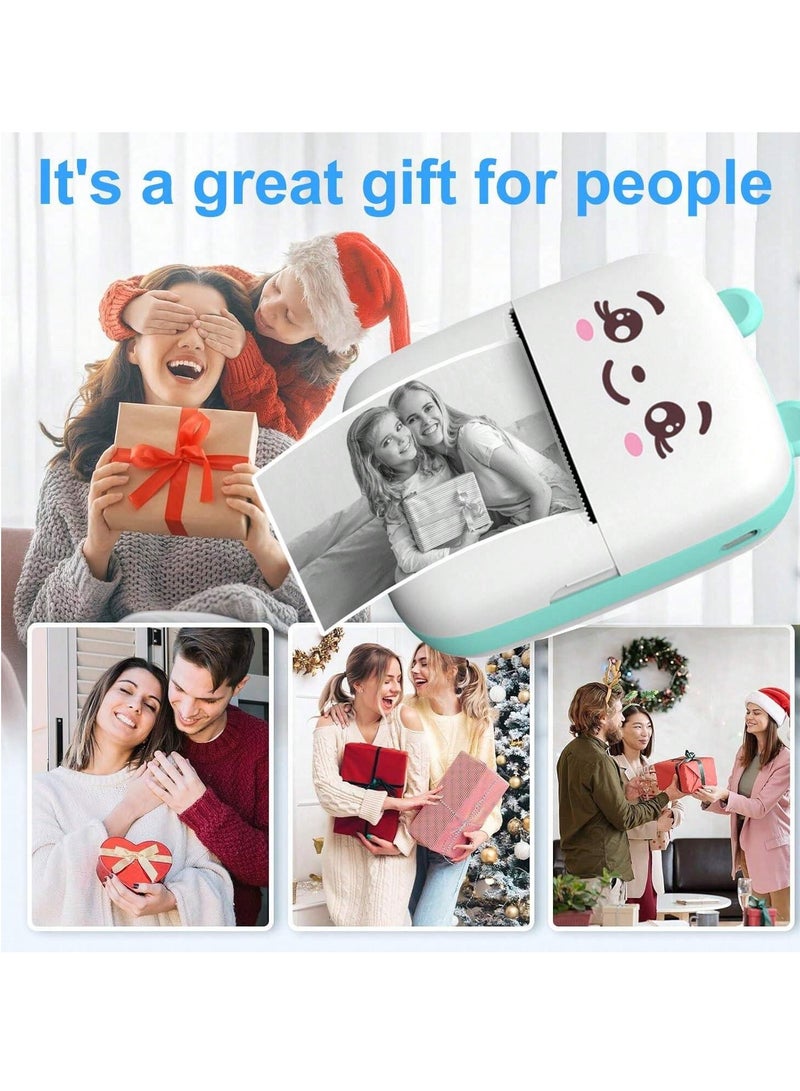 Mini Photo Printer, Portable Thermal Printer For Android Or IOS APP, Inkless Printer Gift For Kids, Friends, Used In Home, Office, Study, Work List Pri Eid Al-Adha Mubarak - Image 5
