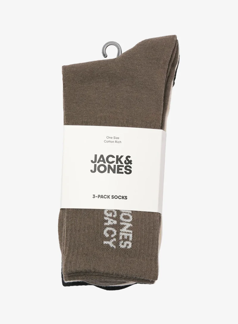 Jack & Jones Junior Kids 3 Pack Jacroar Tennis Socks