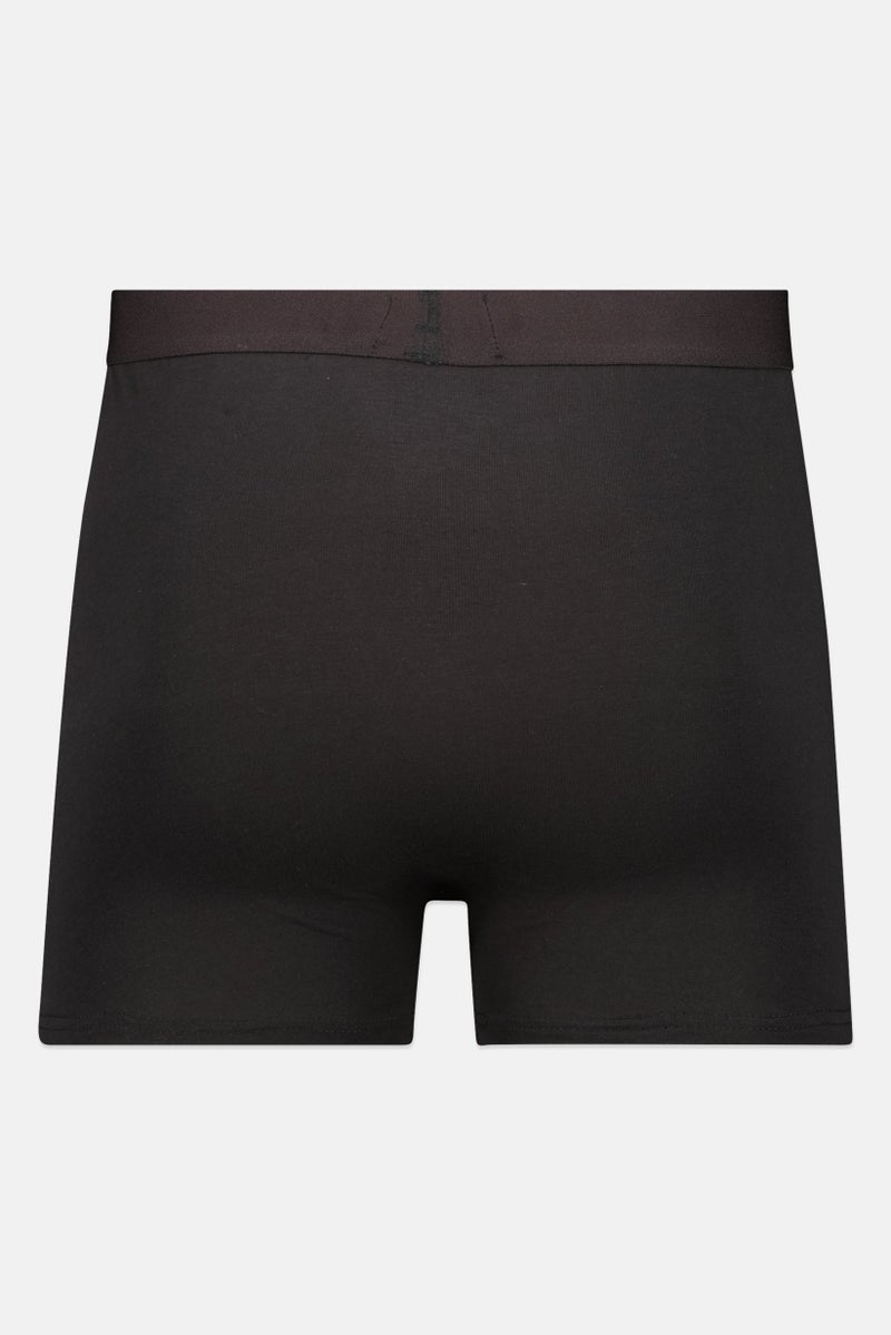 Lyle & Scott Men 3 Pack Brand Logo Boxer Trunks, Black  - Image 2