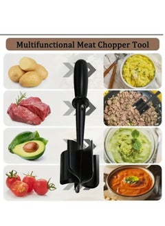 Chopper, Ground Beef Masher, Heat Resistant Meat Masher for Hamburger Meat, Nylon Hamburger Chopper Utensil, Meat Ground, Non Stick Mix Chopper, Mix and Chop Meat Masher Tool - pzsku/Z1DEE32DBB4AB19D25657Z/45/_/1718969876/415096ca-18d7-4cf2-a4c4-c2438a163de0