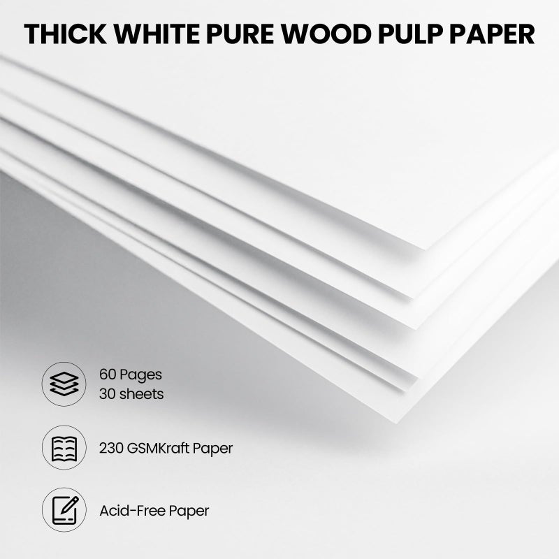 LUOCCHI 3 Ring Binder 12x12 Inch Large Scrapbook Photo Album, Linen Cover Scrap Book with 30 Plastic Sleeves 60 Pages 12 x 12 Scrapbooks White Pages for Wedding Couples Baby Travel Mothers Day Gifts(Beige) - Image 5