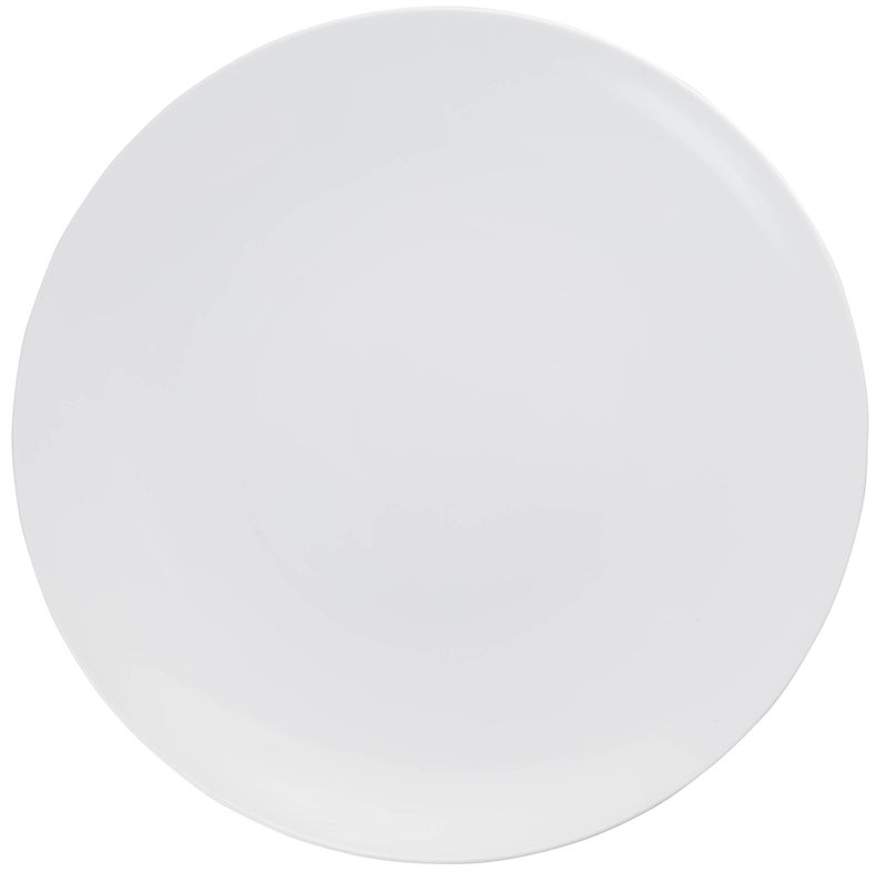 Trendables Premium 8 Inch Trend White Disposable Plastic Plates Food Grade Plastic SaladDessert Plates  40 Pack