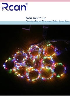 Rcan Curtain Lights for Bedroom 300 LED Warm Fairy Lights Indoor 8 Modes String Lights with Wireless Remote USB Twinkle Lights Outdoor Hanging Lights for Bedroom Wedding Party Brithday Decorations  - Image 5