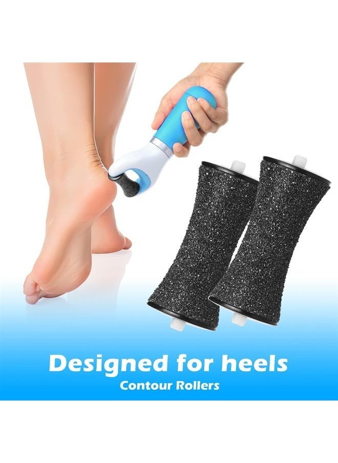 Jorest - 10PCS Pedi Replacement Rollers ​Compatible with Amope Pedi Perfect Electronic Foot File, with 2 Curved& 4 Extra Coarse& 3 Regular& 1 Soft, for Foot Scrubber Callus Remover, Ped Egg Powerball - Image 1