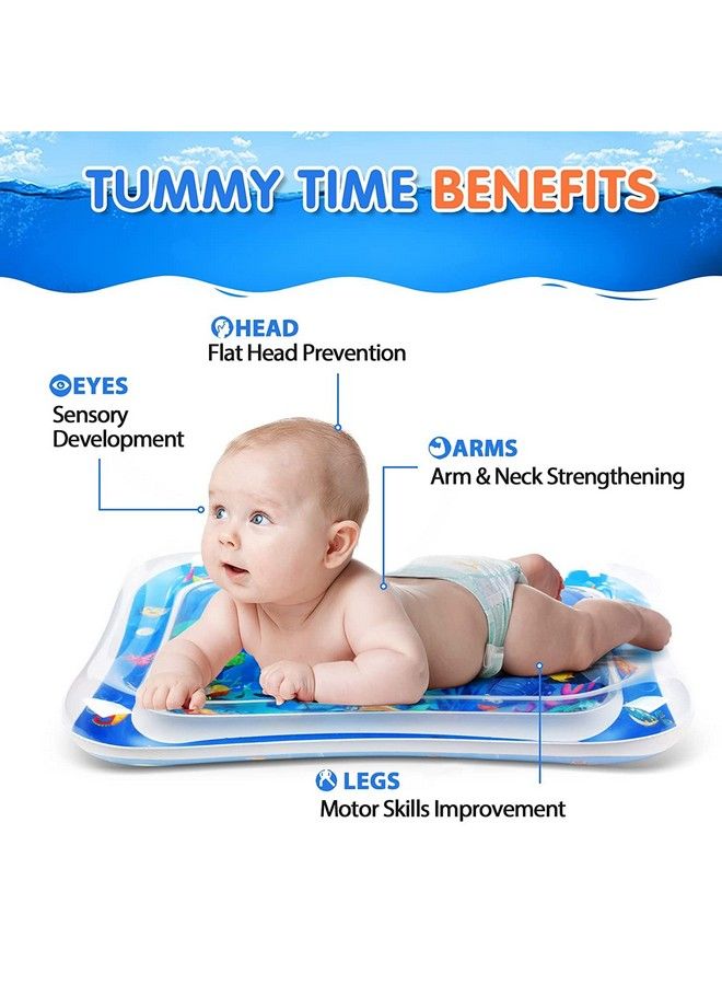 MOBDESK Baby Water Play Mat Can Be Used All Seasons Inflatable Tummy Time Water Mat;Leakproof Water Play Mat;Fun Activity Play Center Indoor And Outdoor Water Play Mat For Baby;P 88 - Image 5