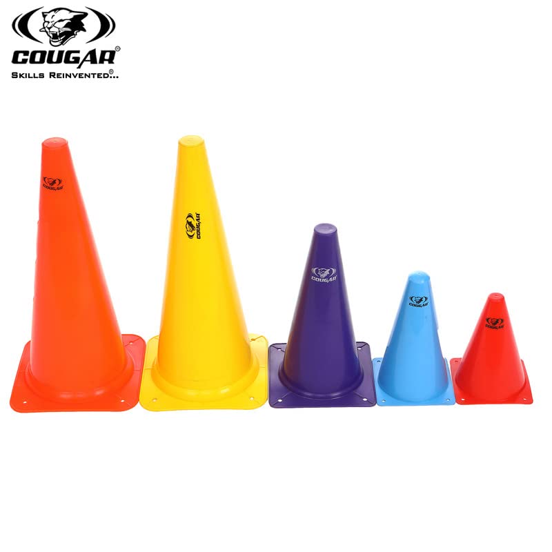 Cougar COUGAR Cone Marker Cone Marker Set 9 Inch Cones Pack 6 20 Space Markers and 8 Meter Ladder Agility Combos Agility Training Equipment - Image 2
