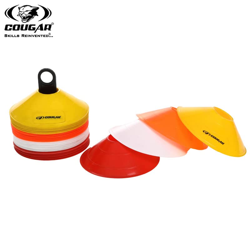 Cougar COUGAR Cone Marker Cone Marker Set 9 Inch Cones Pack 6 20 Space Markers and 8 Meter Ladder Agility Combos Agility Training Equipment - Image 3