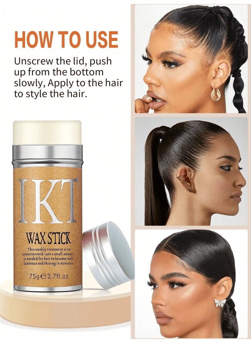 اي كي تي عصا شمع تثبيت وترتيب الشعر – واكس ستيك لتهذيب الشعر المتطاير وتنعيم الباروكات بدون دهون - Image 3