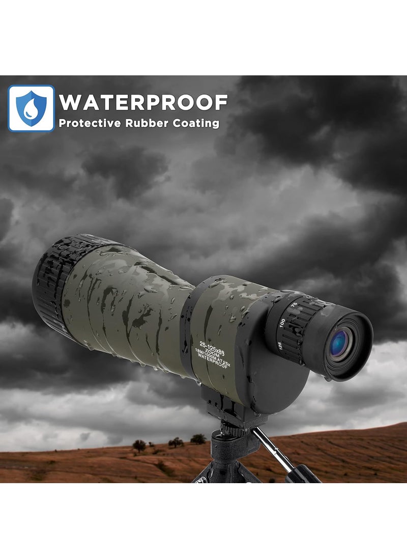 BARSKA - Barska Benchmark Waterproof Straight Spotting Scope with High Zoom Power Objective Focus Carrying Case  Tripod for Hunting Birding Target Shooting - Image 1