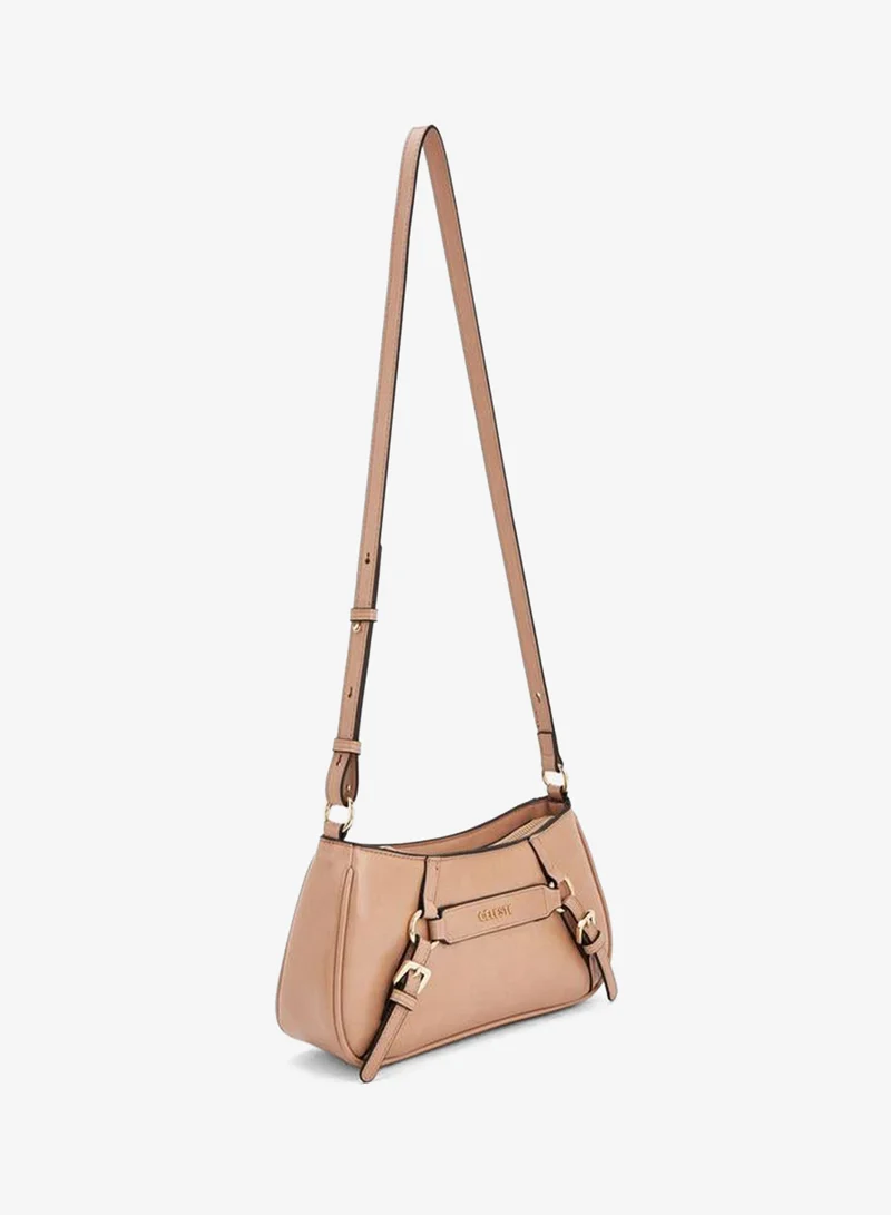 Celeste Buckle Detail Crossbody Bag With Adjustable Strap