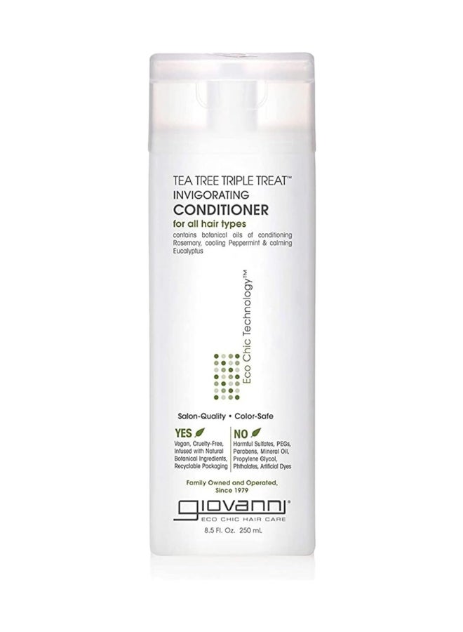 Giovanni Tea Tree Triple Treat Invigorating Conditioner, For All Hair Types 250ml - Image 1