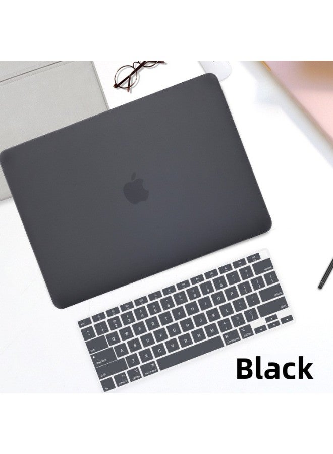 Transparent Protective Case For Macbook Pro 2020 Air 13 Inch Computer Pro 15 Inch Laptop Digital Computer Accessories-Color:Matte Black-Applicable Model:13pro Plane (a1708)