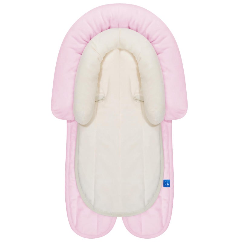 COOLBEBE New 2in1 Babybody Supports for Baby Newborn Infants Extra Soft Stroller Cushion Pads Car Seat Insert Seasons Pink