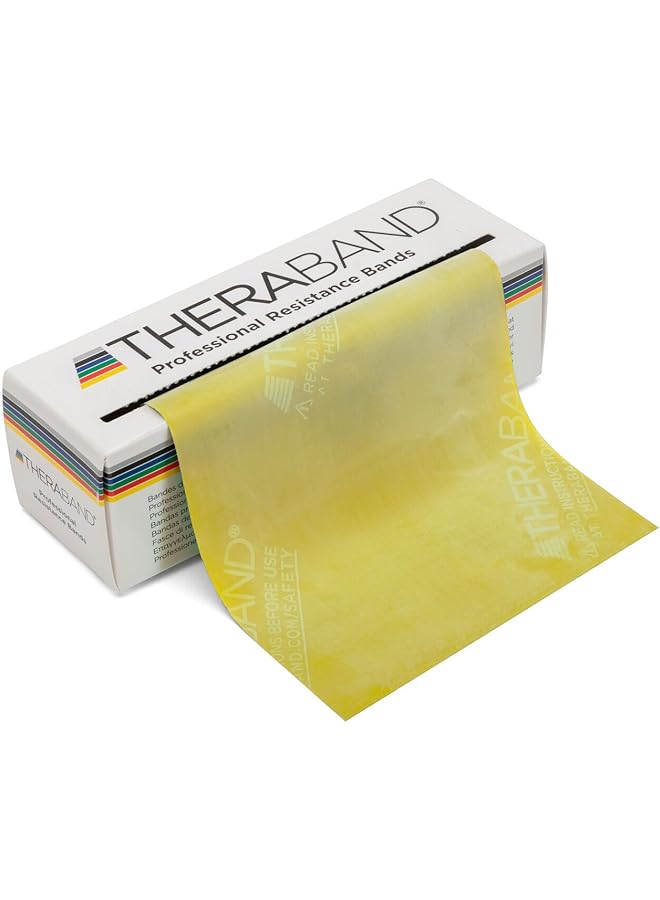 TheraBand Latex Resistance Bands (6 Yard Yellow Thin)
