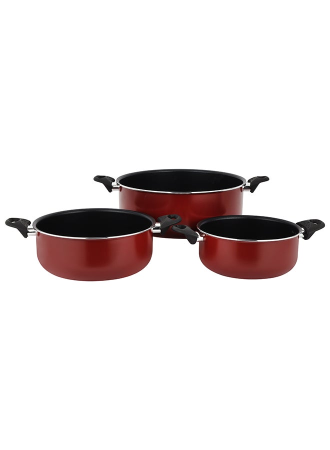 Royalford 6 Piece Granite Coating Aluminum Casserole Set | Non-Stick, Strong Body, Non-Stick Coating Interior, Bakelite Handle, Compatible with Hotplate, Induction, Ceramic and Gas | Ideal for Kitchen Cookware, Pots and Pans, Home Cooking | RF12666 22 x 10cm - Image 2