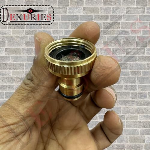 DEXURIES Universal Brass 3/4" High-Pressure Washer Inlet Water Brass Filter Connector Nipple/Nozzle Accessory (Pack of 1) - Image 3