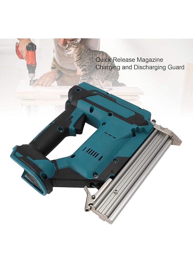 erorex Cordless Brad Nailer Electric Nail Staple Gun 18V Battery Powered 0.4‑0.8Mpa Impact Drive Depth Adjustment 10 30Mm Straight Nails 100Pcs Nails Capacity - Image 3