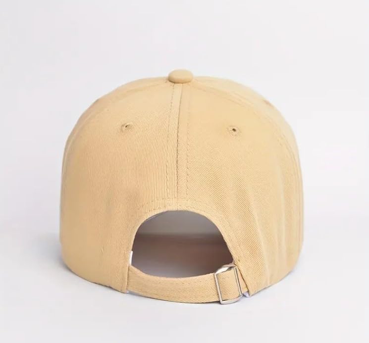 Handcuffs Men's & Women's Caps Cotton Baseball Cap Lightweight Breathable Embroidered Caps | Sports Hats | Trucker Hat (Beige) - Image 4