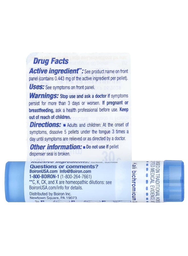 Boiron, Kali Bichromicum, 30C, Cold Relief, Approx 80 Pellets (Packaging may vary) - Image 2